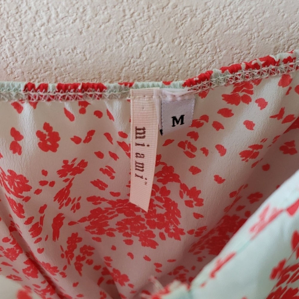 Blue and coral dress size M - Picture 5 of 5